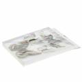 Floristik24 Deco butterfly with metal clip natural silver assorted H4.9cm/5.8cm/7.4cm 6 pieces in a set