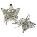 Floristik24 Butterfly made of metal on clip 12pcs