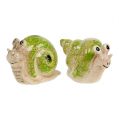 Floristik24 Decorative figure snail cream-green 5cm 6pcs