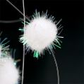 Floristik24 Snowball tinsel garland 135cm white