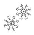 Floristik24 Snowflake silver 10cm 3pcs