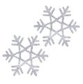 Floristik24 Snowflakes Ø3,5cm with mica 12pcs