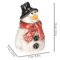 Snowman figurine with red scarf, Christmas decoration, 10cm | Floristik24.co.uk