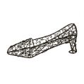 Floristik24 Shoe made of wire 19cm x 7cm H7,5cm Brown