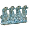 Floristik24 Seahorse Ceramic Flower Vase Blue Green L21cm 2pcs