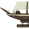 Floristik24 Sailing boat decoration ship pine wood brown 32×5×41cm