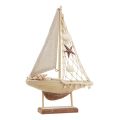 Floristik24 Sailboat decoration sailing ship wood brown 17.5×4×27.5cm
