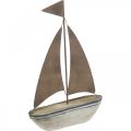 Floristik24 Deco sailboat wood rust maritime decoration 16×25cm