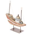 Floristik24 ProductName  
Decorative Wooden Boat Model for Windowsill 20cm  

ProductDescription  
<div>  
<h2>Charming Wooden Boat Model for Decorative Accents</h2>  
<p>This delightful wooden boat model is a versatile decorative piece perfect for adding a nautical 