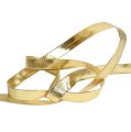 Floristik24 Gift ribbon gold with wire edge 15mm 25m