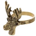 Gold Metal Napkin Rings with