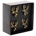 Gold Metal Napkin Rings with