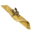 Gold Metal Napkin Rings with