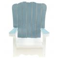 Floristik24 Decorative wooden chair white-turquoise-gray H16cm