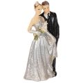 Floristik24 Silver wedding anniversary couple 10cm