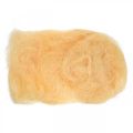 Floristik24 Sisal Apricot natural material filling wool deco fiber 300g