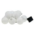 Floristik24 Solar lantern chain LED 4.5m white 10 bulbs
