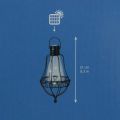 Solar lamp for hanging, garden lantern warm white Ø11cm H21cm
