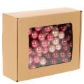 Mini Christmas Baubles on Wire Set Glossy Mirror Berries 20mm 140pcs | Floristik24.co.uk