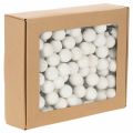 White Glass Mini Baubles on