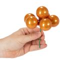 Mini Glass Christmas Baubles on Wire Mix of Colours 40mm Set of 32 | Floristik24.co.uk