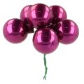 Mini Glass Christmas Baubles on Wire Mix of Colours 40mm Set of 32 | Floristik24.co.uk