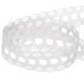 Cotton Lace Ribbon with Delicate Border 25mm x 10m White | Floristik24.co.uk