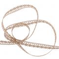 Floristik24 Lace band shiny copper 10mm 5m