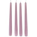 Floristik24 Taper Candles Wenzel Candles Lilac 250/23mm 12 Pcs