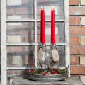 Ruby Red Tapered Candles 250mm x 23mm, Pack of 12 | Floristik24.co.uk