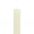 Floristik24 Taper candles solid-colored cream 34mm x 300mm 4pcs