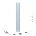 Set of 4 Blue Wax Taper Candles 34x240mm for Indoor Decoration | Floristik24.co.uk
