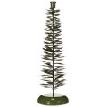 Candle Holder in Green Metal
