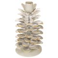 Floristik24 **Ceramic Pine Cone Candle Holder for Taper Candles 17cm**

```html
<h2>Ceramic Pine Cone Candle Holder for Taper Candles</h2>

<p>
This ceramic candle holder is designed in the shape of a pine cone, adding a winter-themed charm to your home décor. Finish