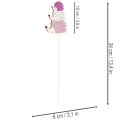Decorative Wooden Hedgehog Family Garden Stakes 34cm, Set of 12 | Floristik24.co.uk