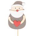 Wooden Santa Picks for Festive