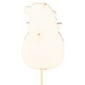 Wooden Santa Picks for Festive