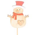 Wooden Snowman Picks for