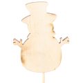 Wooden Snowman Picks for
