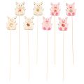 Wooden Pig Plant Sticks 31cm,