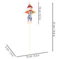 Scarecrow Flower Picks for Autumn Decorations 37cm - Set of 6 | Floristik24.co.uk