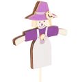 Wooden Scarecrow Picks 30cm Multicolored Set of 12 for Indoor Decoration | Floristik24.co.uk