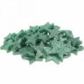 Floristik24 Scatter decoration Christmas stars scatter stars green Ø4/5cm 40p