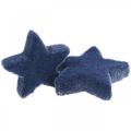Floristik24 Christmas sprinkles, stars, blue Ø4/5cm 40p