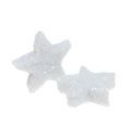 Floristik24 Star glitter 1,5cm for sprinkling white 144pcs
