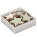 Wooden Star Decoration Set 5cm
