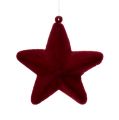 Floristik24 Star flocks dark red 10cm