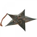Floristik24 Christmas hanger Star Metal Star Black H19cm