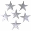 Floristik24 Deco stars silver 4cm 12pcs
