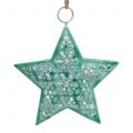 Floristik24 Star for hanging mint green 15cm